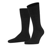 FALKE Men's Airport M So Wool Cotton Plain 1 Pair Socks, Grey Anthracite Melange 3080, 11.5-12.5