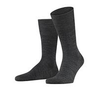 FALKE Men's Airport M So Wool Cotton Plain Socks 1 Pair, Grey Dark 3070, 7-8