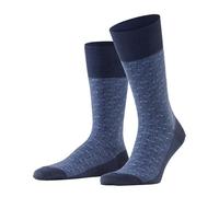 FALKE Men's Airport M So Wool Cotton Plain Socks, Blue Ink 6491 Special Edition, 10-11