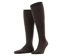 FALKE Men's Airport Plus M Kh Wool Cotton Long Plain 1 Pair Knee-High Socks, Brown 5930, 10-11