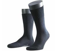 FALKE Men's Airport Plus M So Wool Cotton Plain 1 Pair Socks, Blue Dark Navy 6370, 10-11