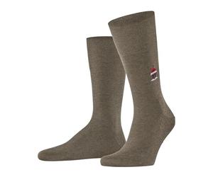 FALKE Men's Airport Socks Breathable Climate-Regulating Odour-Neutralising Wool Cotton Thin Plain Elegant Flat Seam In The Toe Area For Dress Casual Business Looks 1 Pair