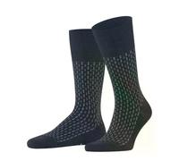 FALKE Men's Airport Special Edition M So Wool Cotton Patterned Socks 1 Pair, Space Blue 6116, 10-11