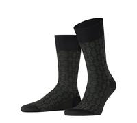 FALKE Men's Artwork Tie M So Cotton Patterned 1 Pair Socks, Black 3000, 5.5-6.5
