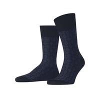 FALKE Men's Artwork Tie M So Cotton Patterned 1 Pair Socks, Blue Midnight 6366, 10-11