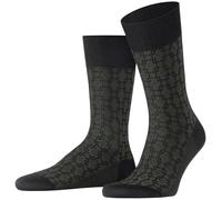Falke Mens Artwork Tie Socks - Black