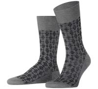 Falke Mens Artwork Tie Socks - Light Grey Mel