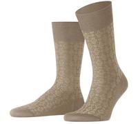 Falke Mens Artwork Tie Socks - Nude Beige