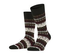 FALKE Men's Aspen M So Wool Cashmere Patterned 1 Pair Socks, Brown 5930, 5.5-8