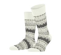 FALKE Men's Aspen M So Wool Cashmere Patterned 1 Pair Socks, White Off-White 2040, 5.5-8