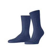 FALKE Men's Bay Ribs M So Linen Cotton Plain 1 Pair Socks, Blue Mingblue 6740, 7-8