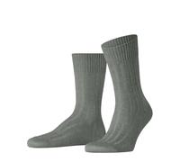FALKE Men's Bay Ribs M So Linen Cotton Plain 1 Pair Socks, Green Loden 7570, 5.5-6.5