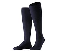 FALKE Men's Bristol Pure M Kh Wool Long Plain 1 Pair Knee-High Socks, Blue Dark Navy 6370, 11.5-12.5