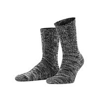 FALKE Men's Brooklyn M So Cotton Plain 1 Pair Socks, Black 3000, 8.5-11