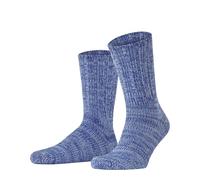 FALKE Men's Brooklyn M So Cotton Plain 1 Pair Socks, Blue Light 6541, 5.5-8