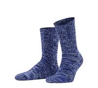 FALKE Men's Brooklyn M So Cotton Plain 1 Pair Socks, Blue Marine 6120, 5.5-8