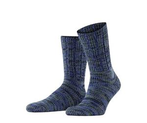 FALKE Men's Brooklyn M So Cotton Plain 1 Pair Socks, Blue Water 6550, 5.5-8