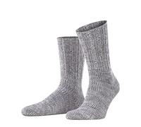 FALKE Men's Brooklyn M So Cotton Plain 1 Pair Socks, Grey Metal 3463, 5.5-8