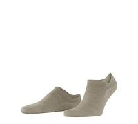 FALKE Men's ClimaWool M In Temperature-Regulating No-Show Plain 1 Pair Liner Socks, Beige Pebble Melange 4044, 10-11