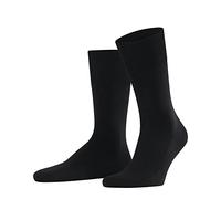 FALKE Men's ClimaWool M So Temperature-Regulating Plain 1 Pair Socks, Black 3000, 7-8