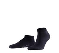 FALKE Men's Cool 24/7 M Sn Cotton Low-Cut Plain 1 Pair Trainer Socks, Blue Dark Navy 6375, 10-11