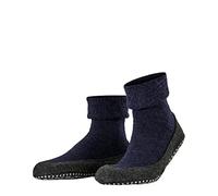 FALKE Men's Cosyshoe M Hp Wool Grips On Sole 1 Pair Grip socks, Blue Dark 6680, 8.5/9.5 UK