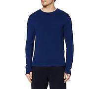 FALKE Men's crew neck T-shirt, mens, T-Shirt, 60030, deep sea, S
