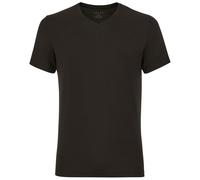 Falke Mens Daily ClimaWool V-Neck T-Shirt - Black