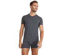 Falke Mens Daily ClimaWool V-Neck T-Shirt - Dark Grey Heather