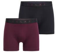 Falke Mens Daily Comfort 2 Pack Boxer Brief - Black/Burgundy