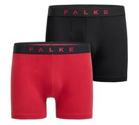 Falke Mens Daily Comfort 2 Pack Boxer Brief - Black/Red