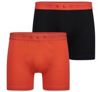 Falke Mens Daily Comfort 2-Pack Boxer Brief - Orange/Black