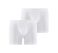 FALKE Men's Daily Comfort 2-Pack M BX Baumwolle atmungsaktiv 2 Stück Boxer Shorts, Weiß (White 2000), XL (Pack of 2)