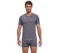 Falke Men's Daily Comfort T-Shirt 2 Pack Dark Grey Heather