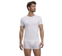 FALKE Men's Daily Comfort Round Neck M S/S SH Cotton Breathable Pack of 2 Underwear, White 2000, 3XL