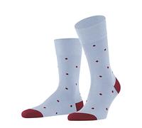 FALKE Men's Dot M So Cotton Patterned 1 Pair Socks, Blue Light 6594, 5.5-8