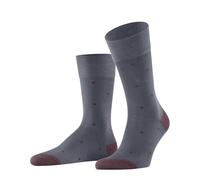 FALKE Men's Dot M So Cotton Patterned 1 Pair Socks, Grey Steel 3250, 8.5-11