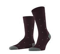 FALKE Men's Dot M So Cotton Patterned 1 Pair Socks, Red Barolo 8597, 5.5-8