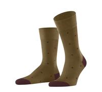 FALKE Men's Dot M So Cotton Patterned 1 Pair Socks, Yellow Old Brass 1220, 8.5-11