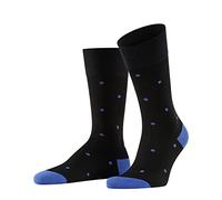 FALKE Men's Dot M So Cotton Patterned Socks 1 Pair, Black-Mix 3010, 5.5-8
