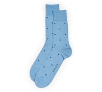 FALKE Men's Dot M So Cotton Patterned Socks 1 Pair, Blue Cornflower 6554, 8.5-11