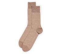 FALKE Men's Dot M So Cotton Patterned Socks 1 Pair, Brown Camel 5038, 11.5-14