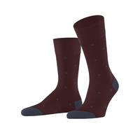 FALKE Men's Dot M So Cotton Patterned Socks 1 Pair, Brown Cayenne 5950, 5.5-8