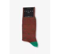 FALKE Men's Dot-patterned cotton-blend socks - Colour: Brandy 5167