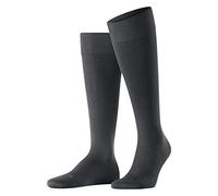 FALKE Men's Energizing Cotton M Kh Thin With Compression 1 Pair Knee-High Socks, Grey Anthracite 3110, 7-8