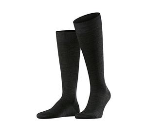 FALKE Men's Energizing Wool M KH Compression Knee-Highs, Grey (Anthracite Melange), UK 11.5-12.5 (EU 47-48 Ι US 12.5-13.5)