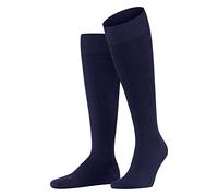 FALKE Men's Energizing Wool M Kh Cotton With Compression 1 Pair Knee-High Socks, Blue Deep 6418, 5.5-6.5