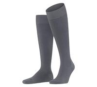 FALKE Men's Energizing Wool M Kh Cotton With Compression 1 Pair Knee-High Socks, Grey Pavement 3828, 10-11