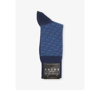 FALKE Men's Airport M So Wool Cotton Plain 1 Pair Socks, Blue Ink 6491 Special Edition, 7-8