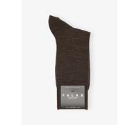 Falke Mens Falke Airport Crew-Length Stretch-Cotton Brown Mel. 10.5-11